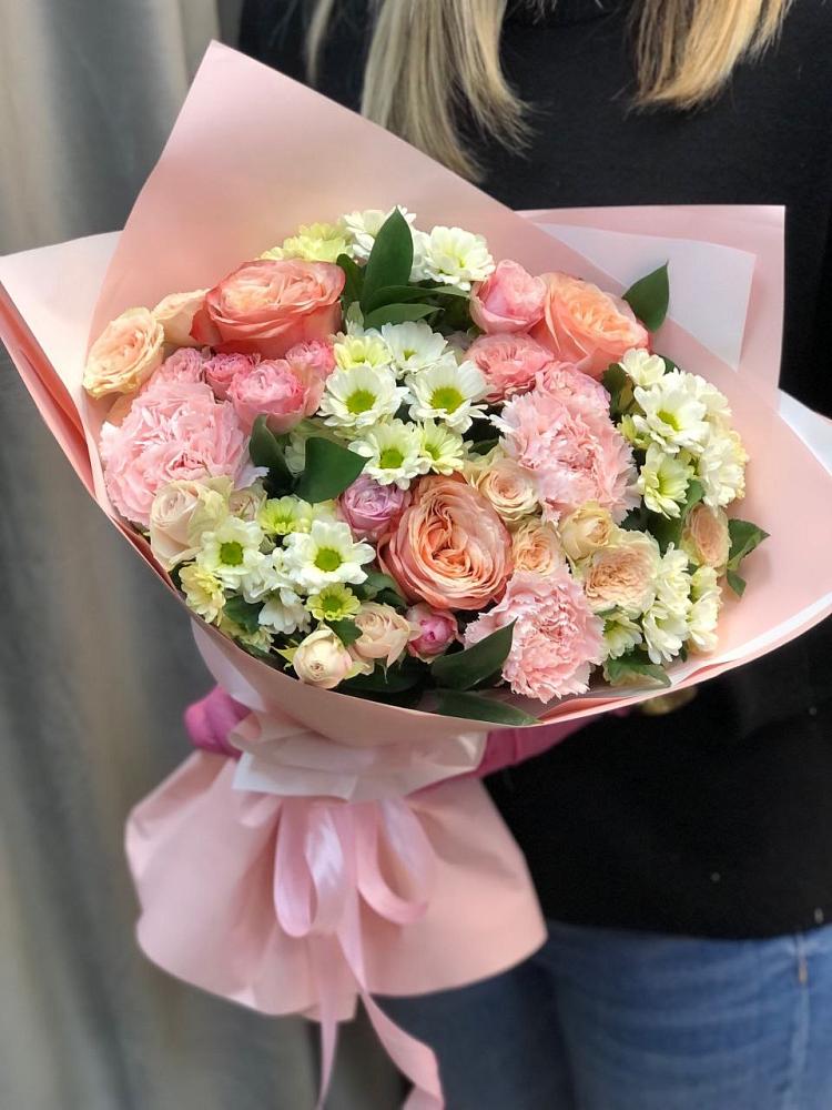 Букет цветов из: Гвоздики, Розы и Хризантемы в Санчурске