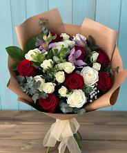 Букет цветов из:  Розы и Альстромерии #REPLACE_PRED# Санчурске