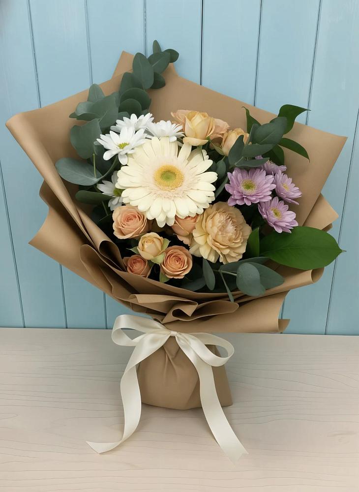 Букет цветов из: Герберы и Хризантемы в Санчурске