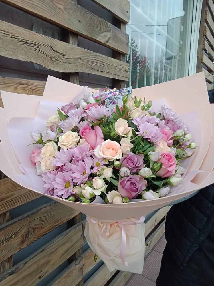 Букет цветов из: Розы и Хризантемы в Санчурске