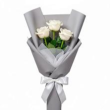 Букет 3 белые розы #REPLACE_PRED# Санчурске