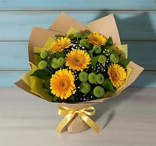 Букет цветов из:  Герберы и Хризантемы в Санчурске