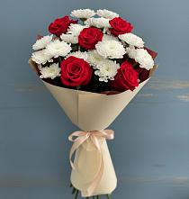 Букет цветов из:  Розы и Хризантемы #REPLACE_PRED# Санчурске