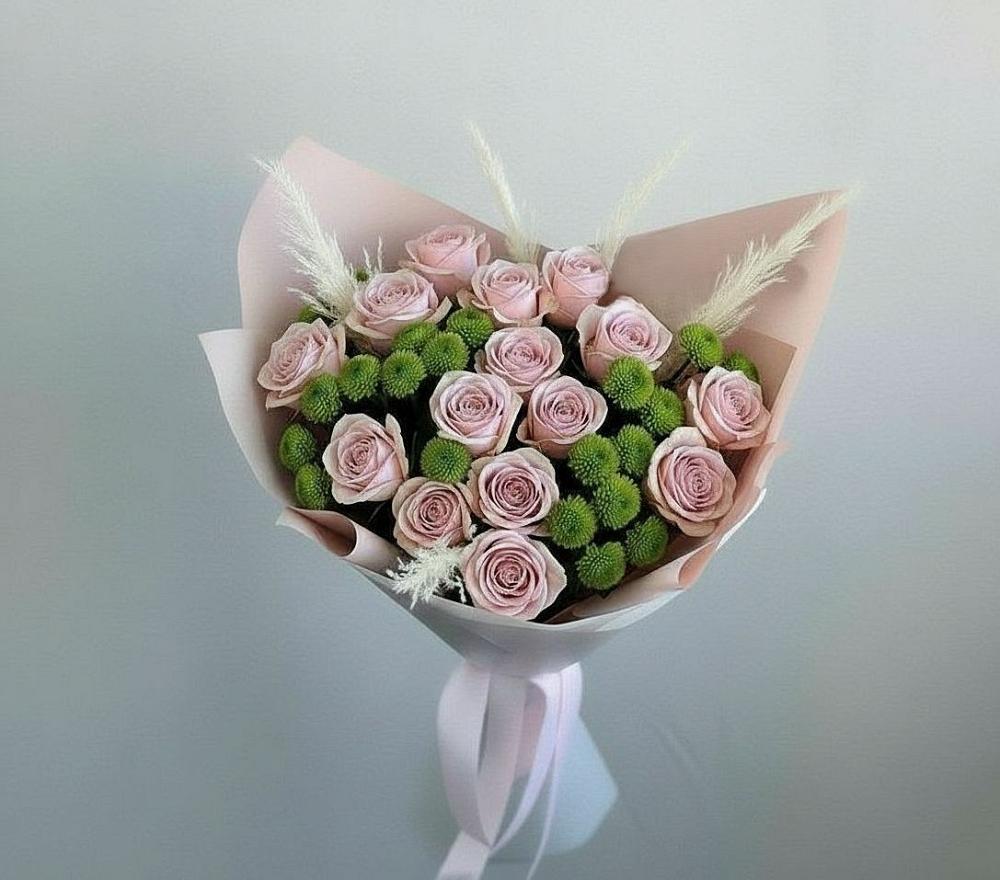 Букет цветов из: Розы и Хризантемы в Санчурске