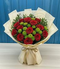 Букет цветов из:  Розы и Хризантемы в Санчурске