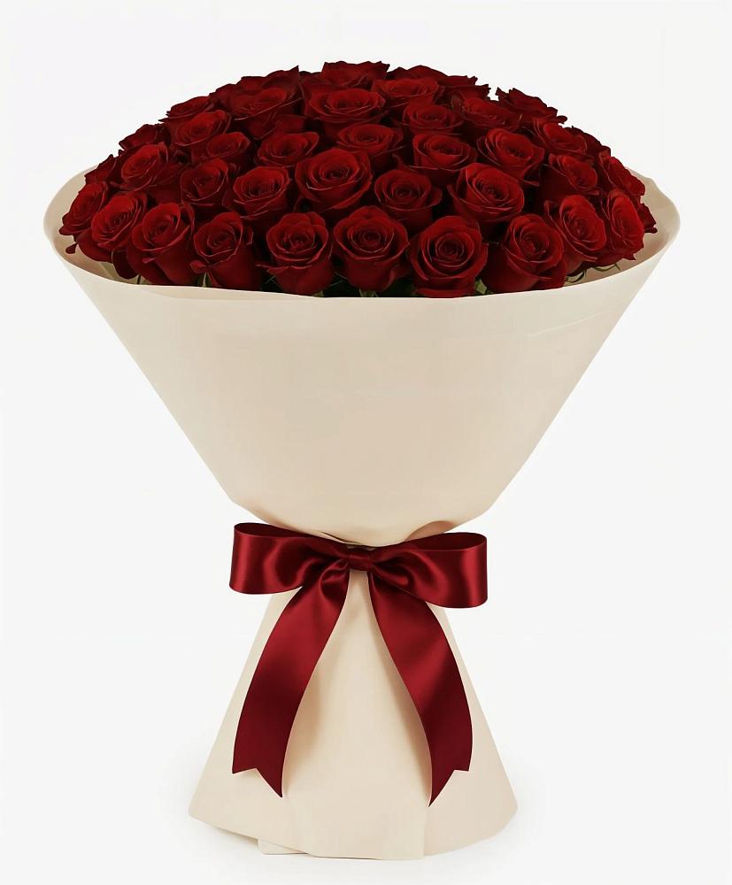 Букет 101 Бордовая роза Блэк Бакарра в Санчурске