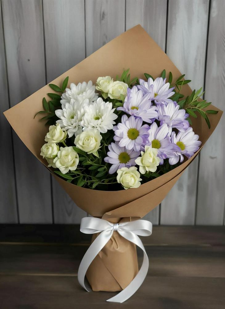 Букет цветов из: Хризантемы и Розы в Санчурске